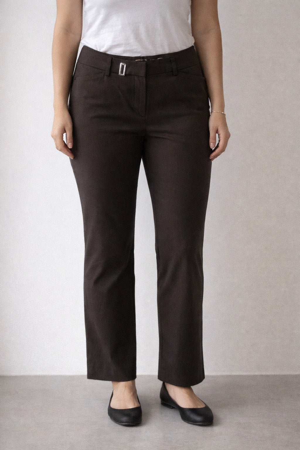 Express Women's Dress Pants Size 6 Long Black Stretch Career Slacks