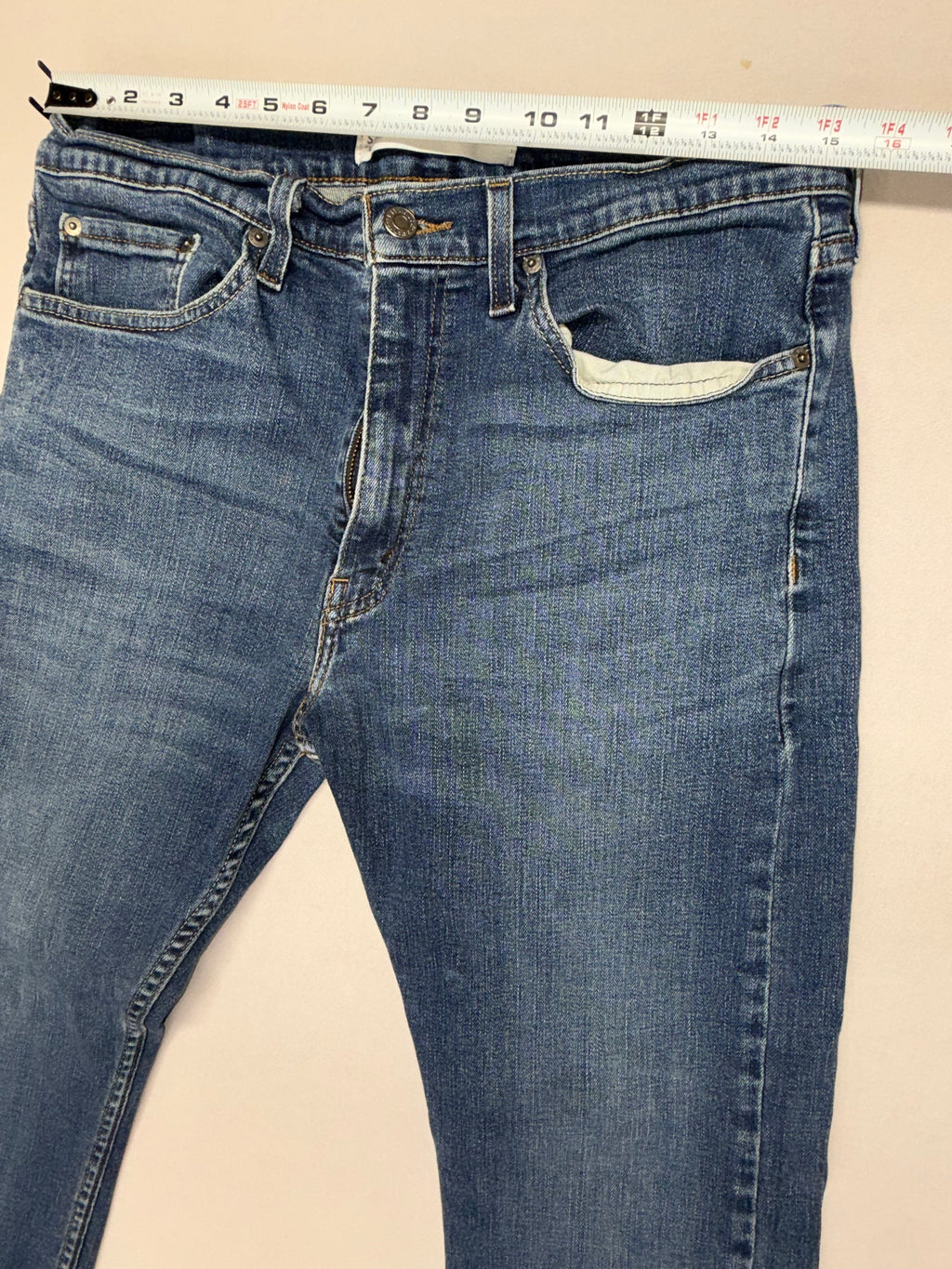 Levi Strauss Signature S51 Straight Jeans Men's 34x30 Blue Denim