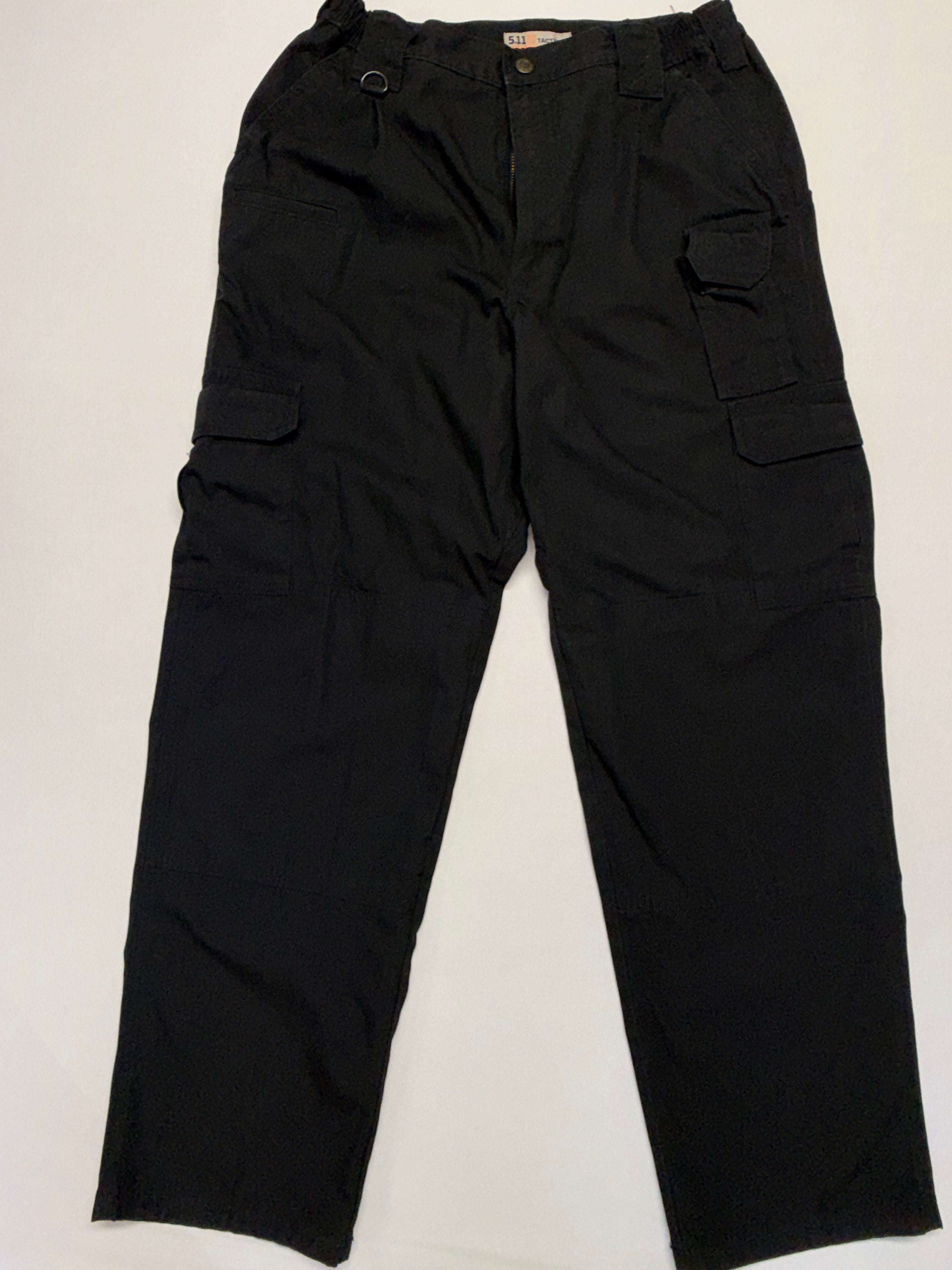 5.11 Tactical Black Cargo Pants Men's 34x32 Utility Duty Pants - Excellent Used