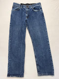 Wrangler Premium Quality Men's Blue Jeans 34x29 Relaxed Fit Denim Pants - EUC