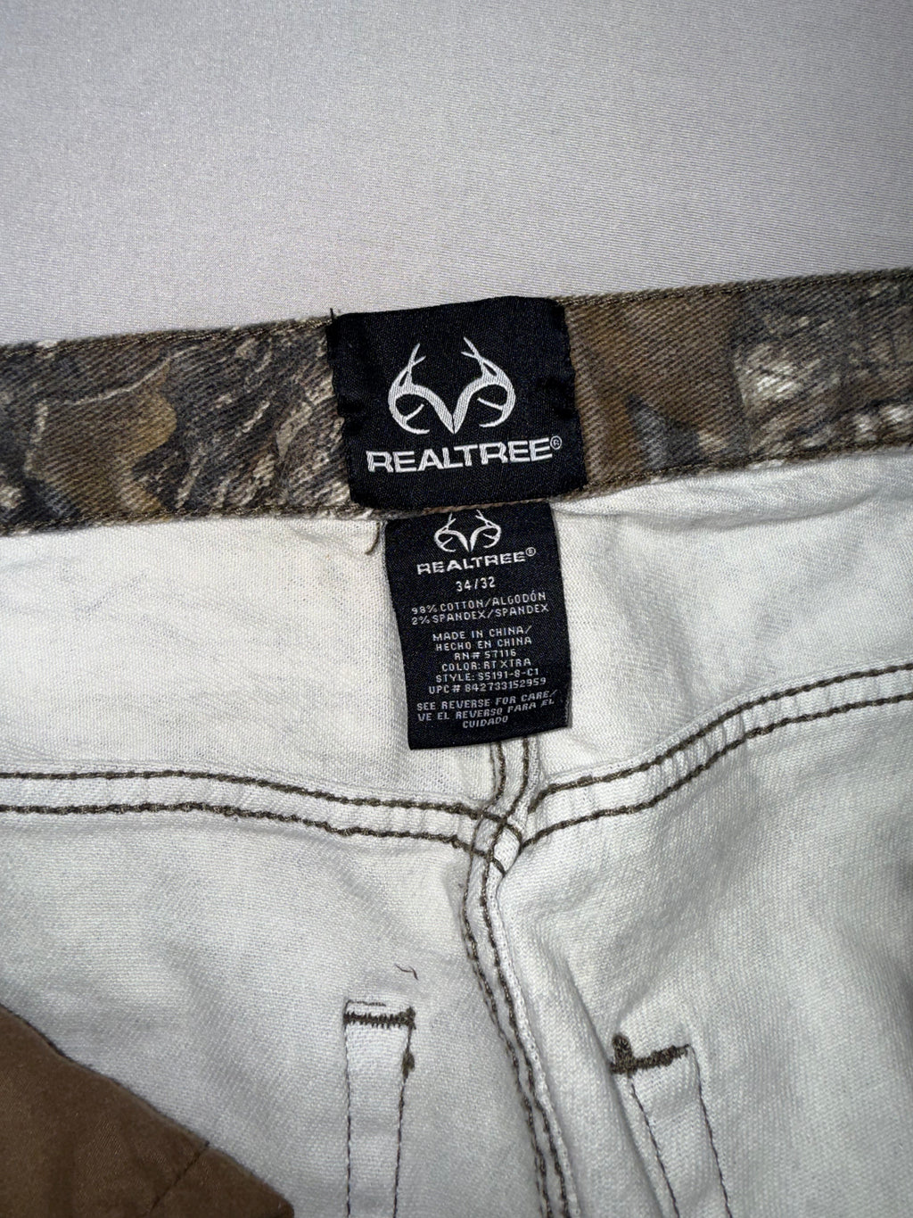 Realtree Camo Hunting Pants Men's 34x32 Outdoor Camouflage Pants