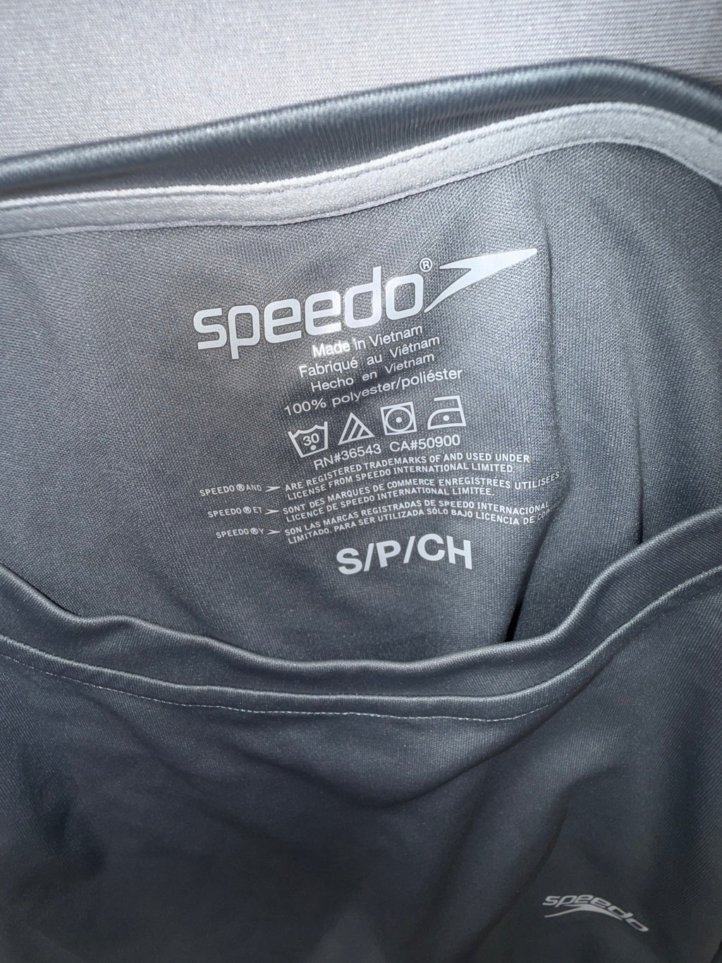 Speedo Athletic Performance T-Shirt Men's Small Gray Workout Shirt