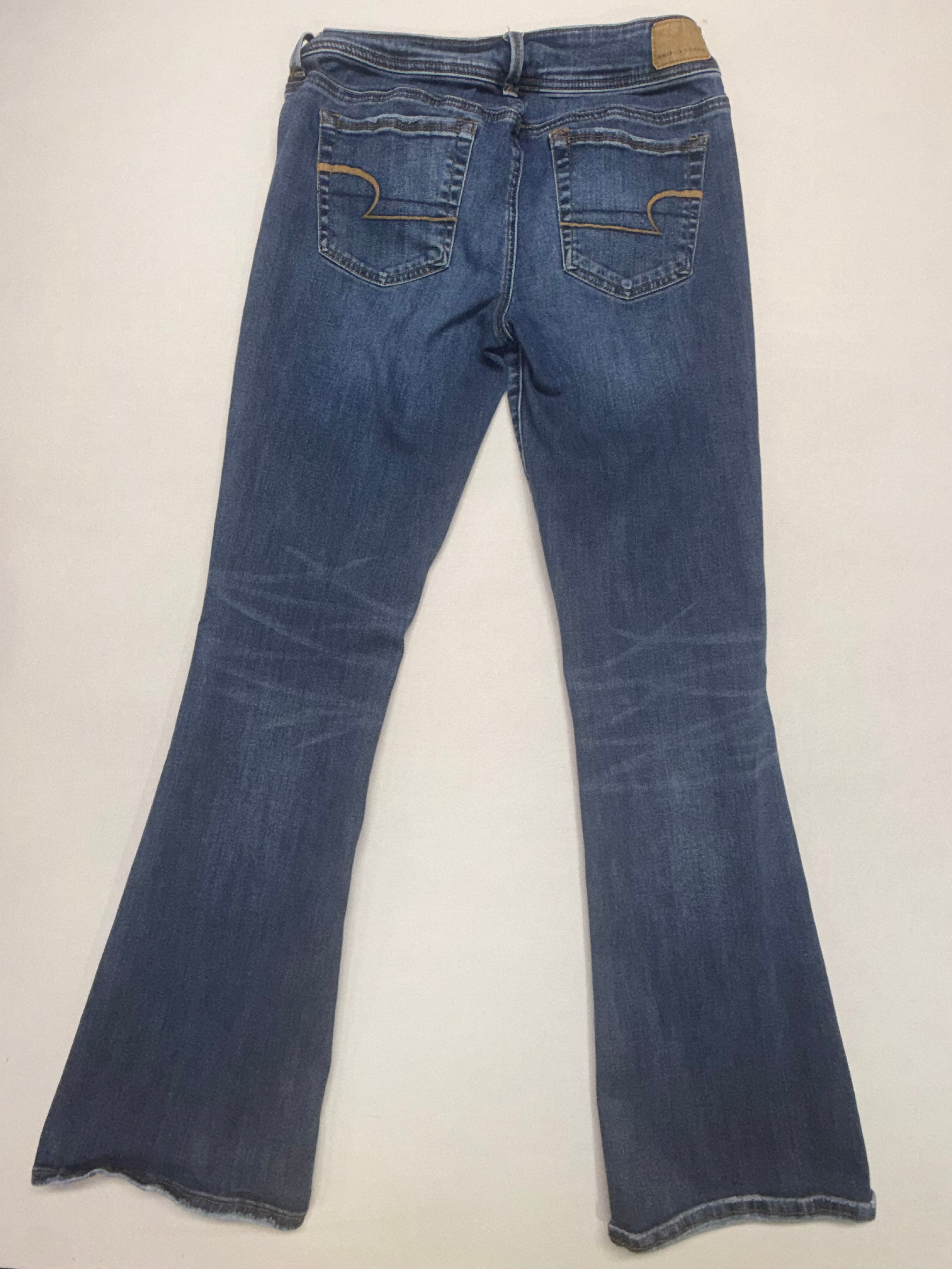 American Eagle Women's Bootcut Jeans Size 10 Long Medium Wash Stretch Denim