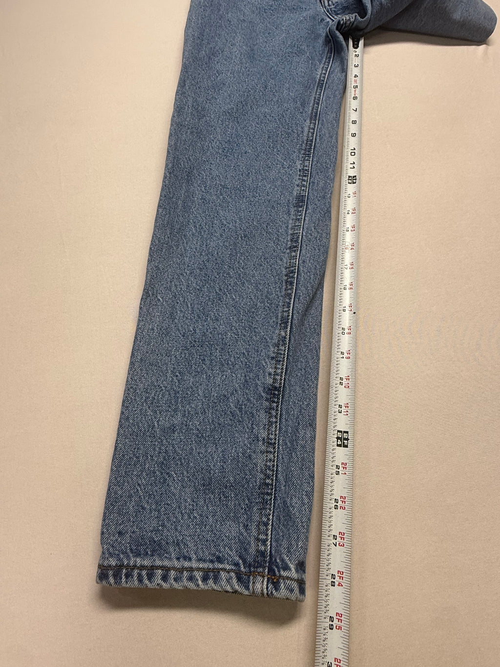 Vintage Style Blue Denim High Waist Mom Jeans - Relaxed Fit Tapered Leg