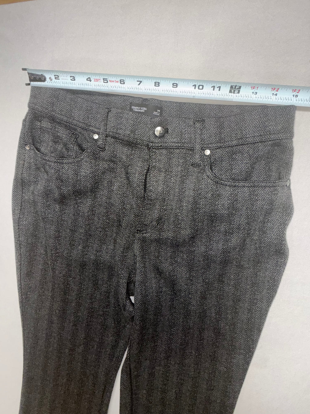 Simply Vera Vera Wang Charcoal Bootcut Pants - Women's Medium - Stretch Knit Dress Pant