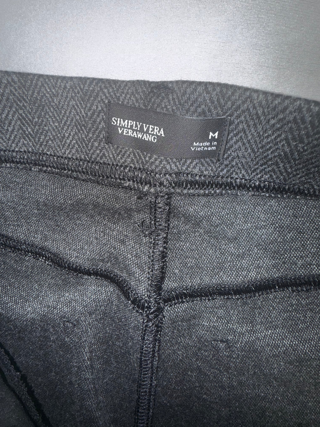Simply Vera Vera Wang Charcoal Bootcut Pants - Women's Medium - Stretch Knit Dress Pant