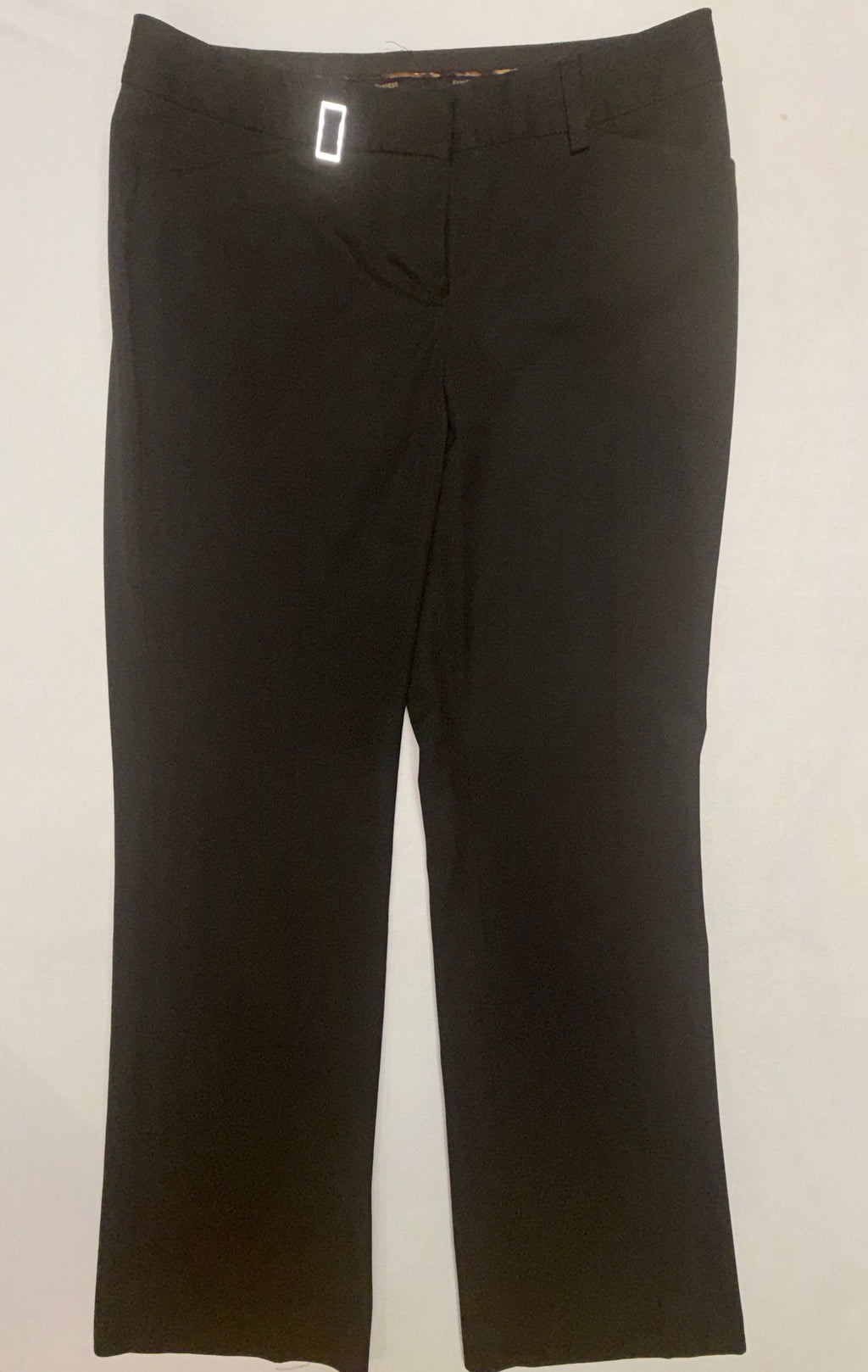 Express Women's Dress Pants Size 6 Long Black Stretch Career Slacks