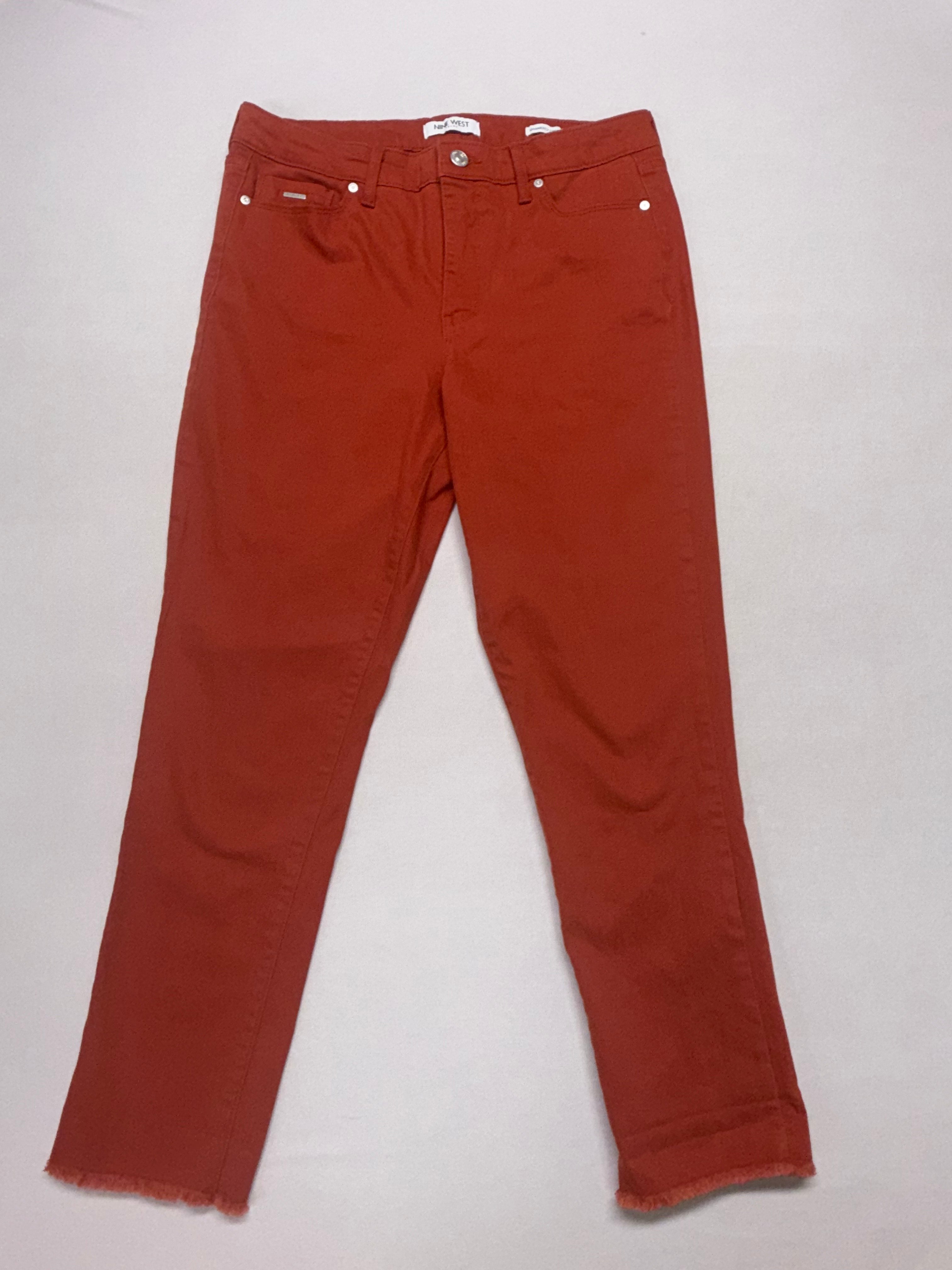 Nine West Gramercy Crop Red jeans - Women's Size 8 - Mid Rise Slim Fit