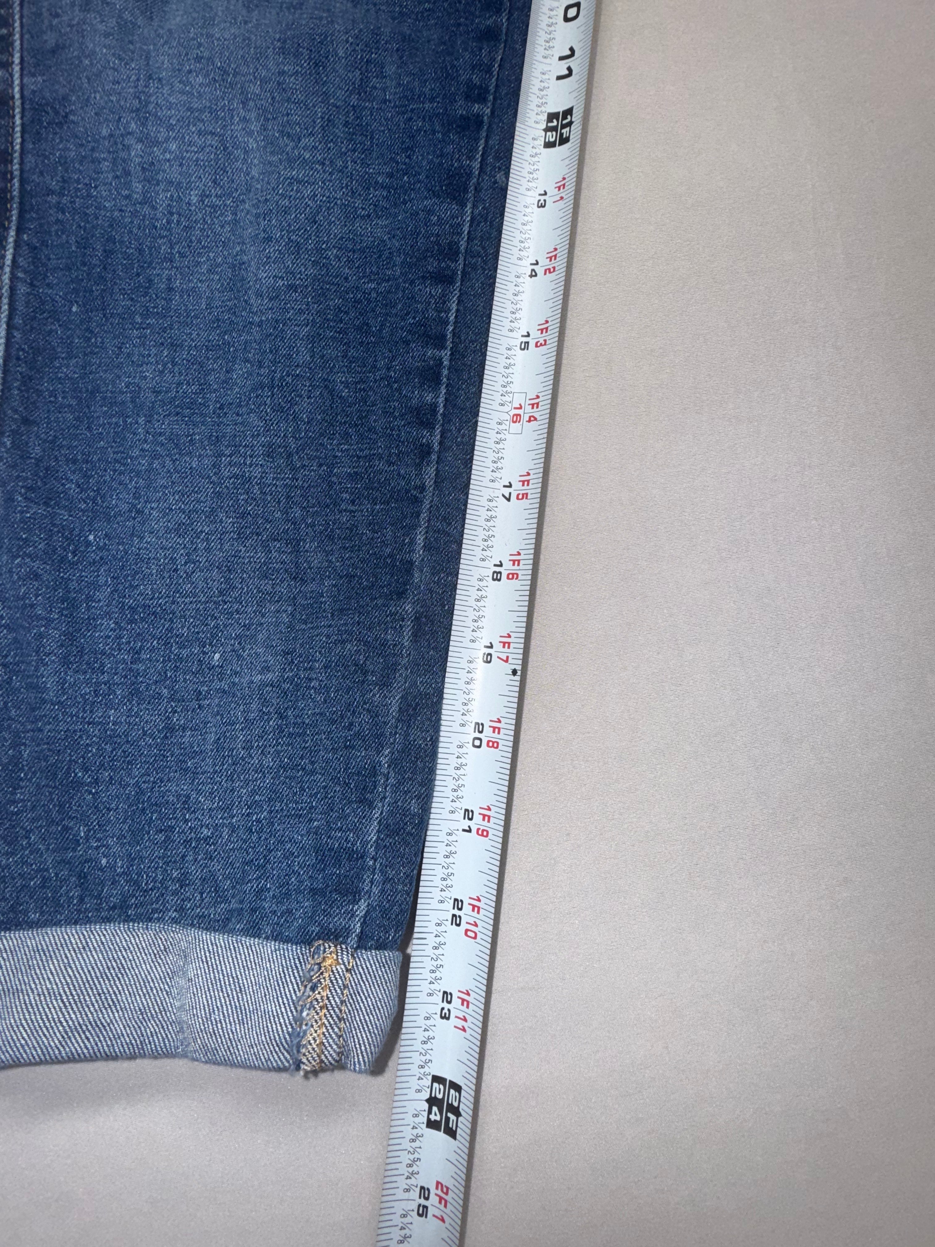 Signature by Levi Strauss Heritage Boyfriend Jeans - Size 0 (W25) - Cuffed Medium Wash