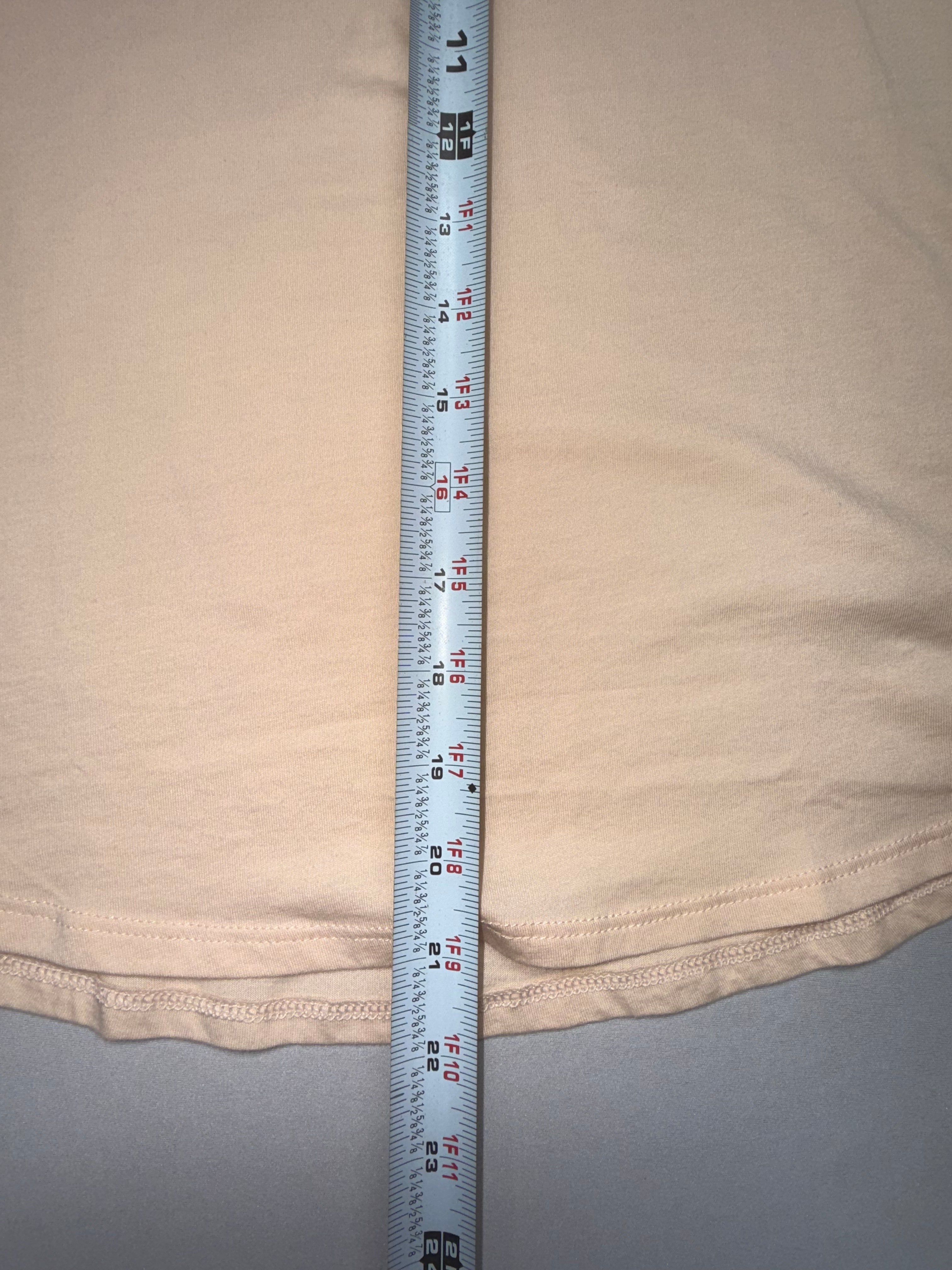 Reebok Women's Cream Short Sleeve Athletic Tee - Size Medium - Cotton Stretch