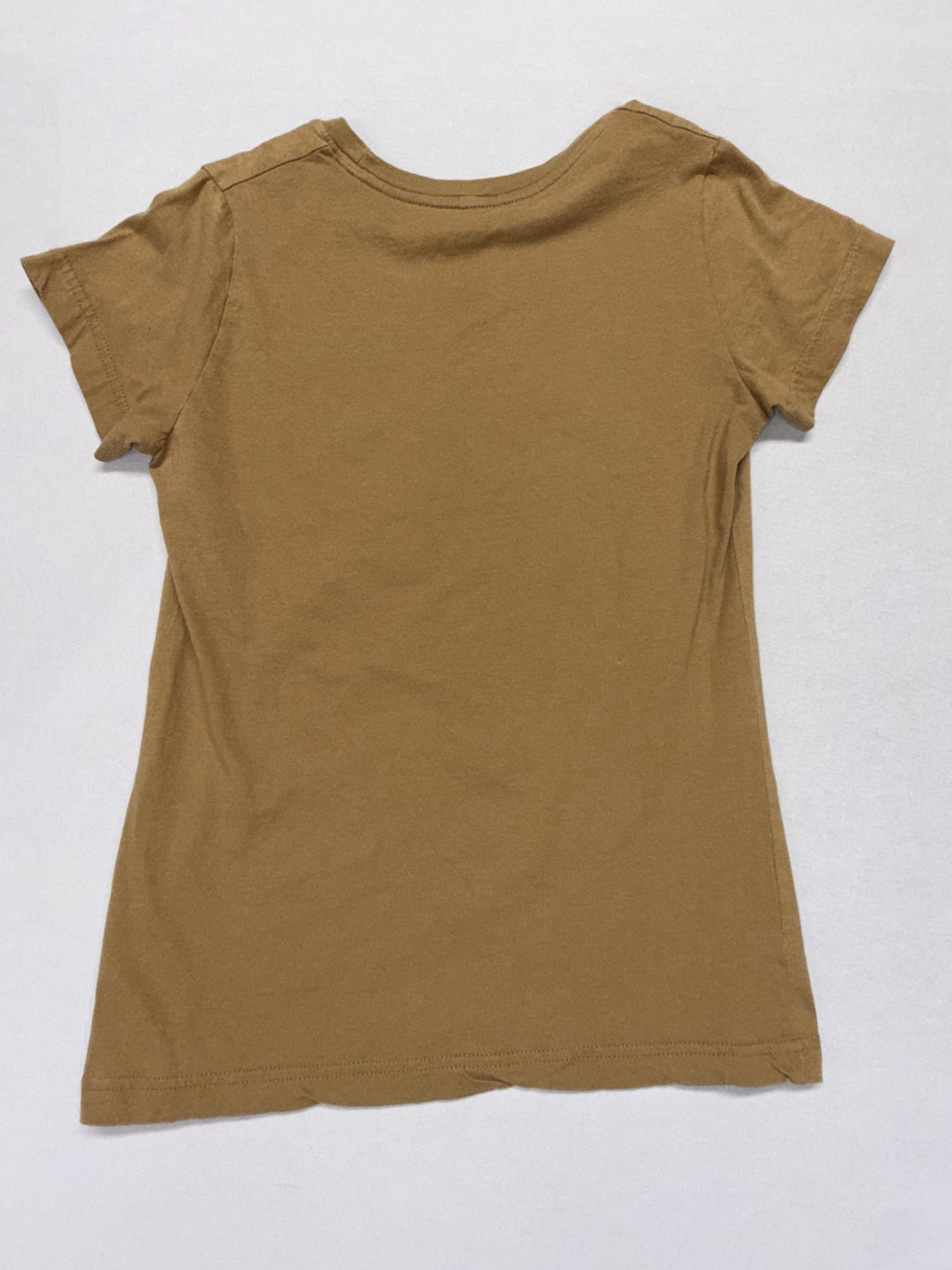 Girls Rodeo Quincy Western Graphic T-Shirt - Brown w/Roses & Cowgirl Boot Design - Size Small