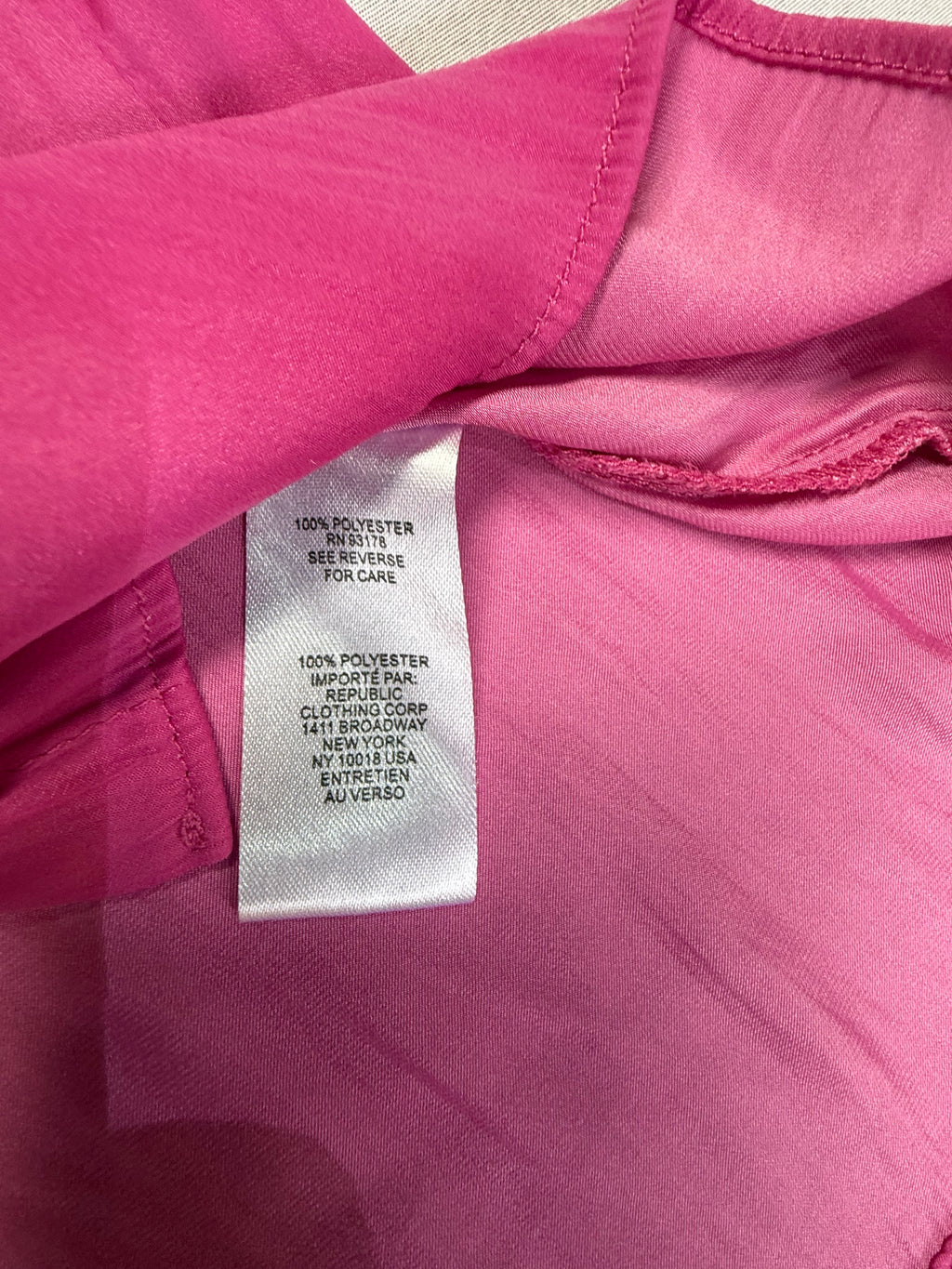Tahari Women's Pink Ruffle Neck Blouse - Lightweight Short Sleeve Top