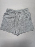 Zenana Women's Gray Lounge Shorts - Elastic Waist Drawstring Size M