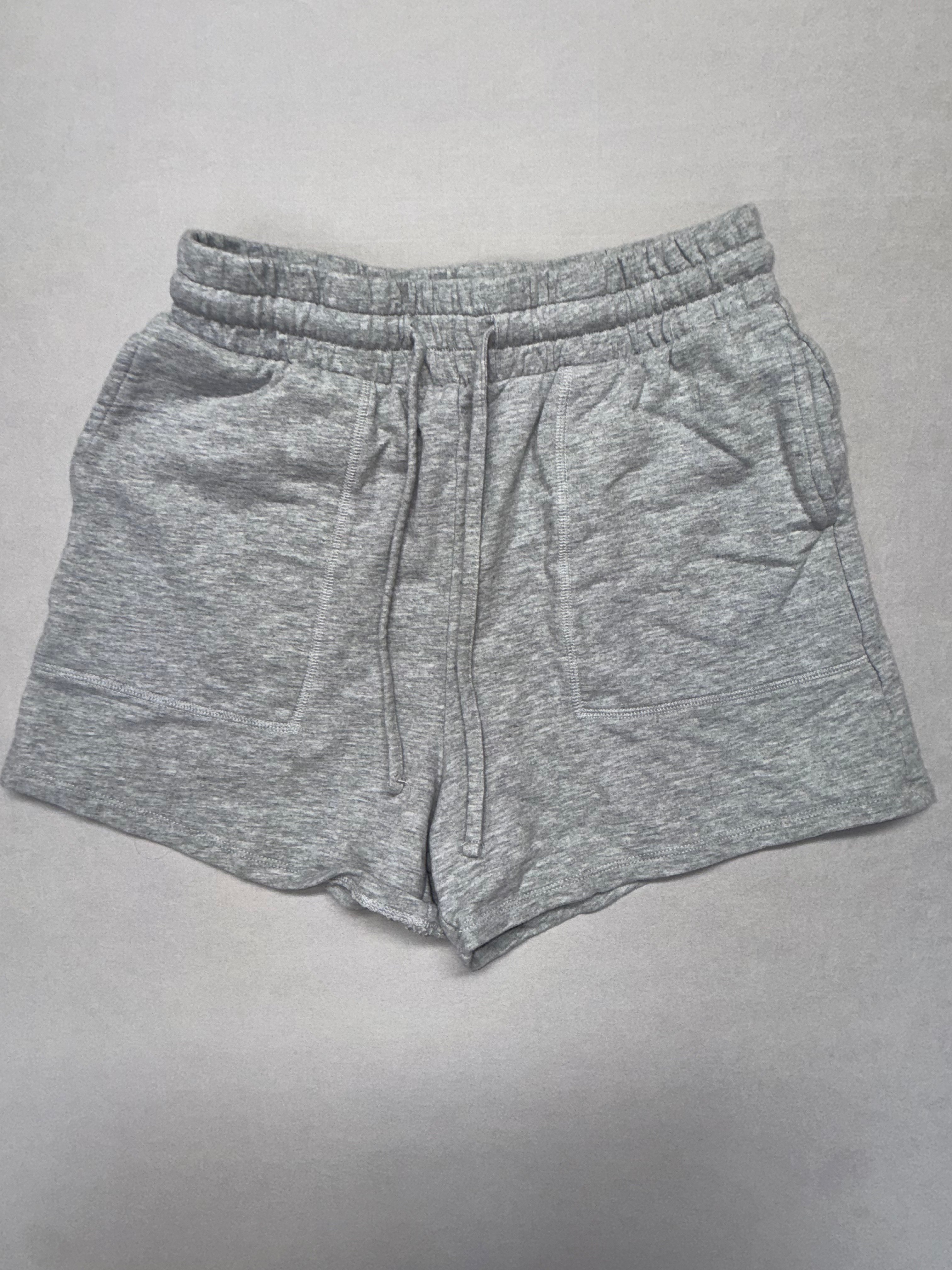 Zenana Women's Gray Lounge Shorts - Elastic Waist Drawstring Size M
