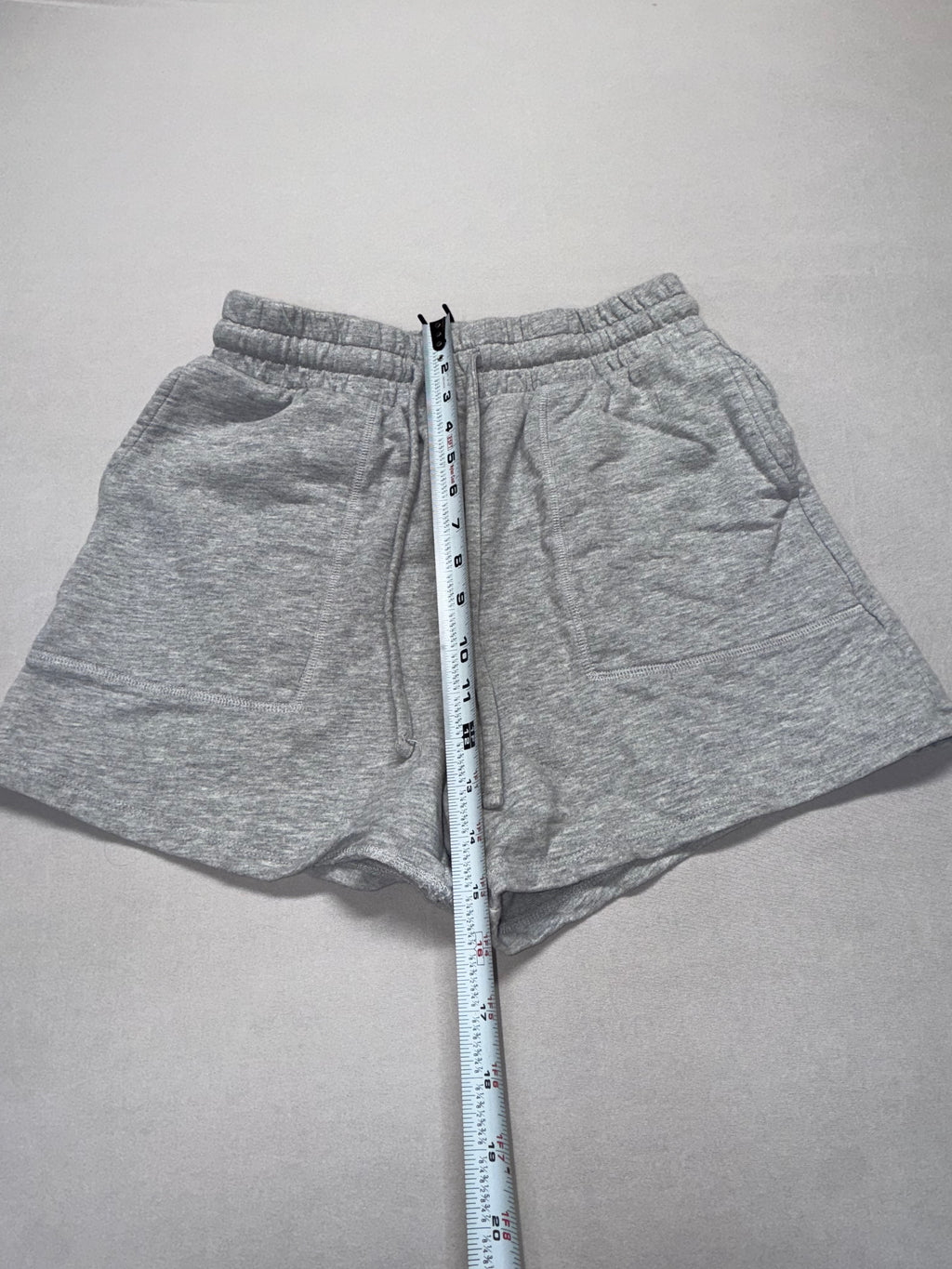 Zenana Women's Gray Lounge Shorts - Elastic Waist Drawstring Size M