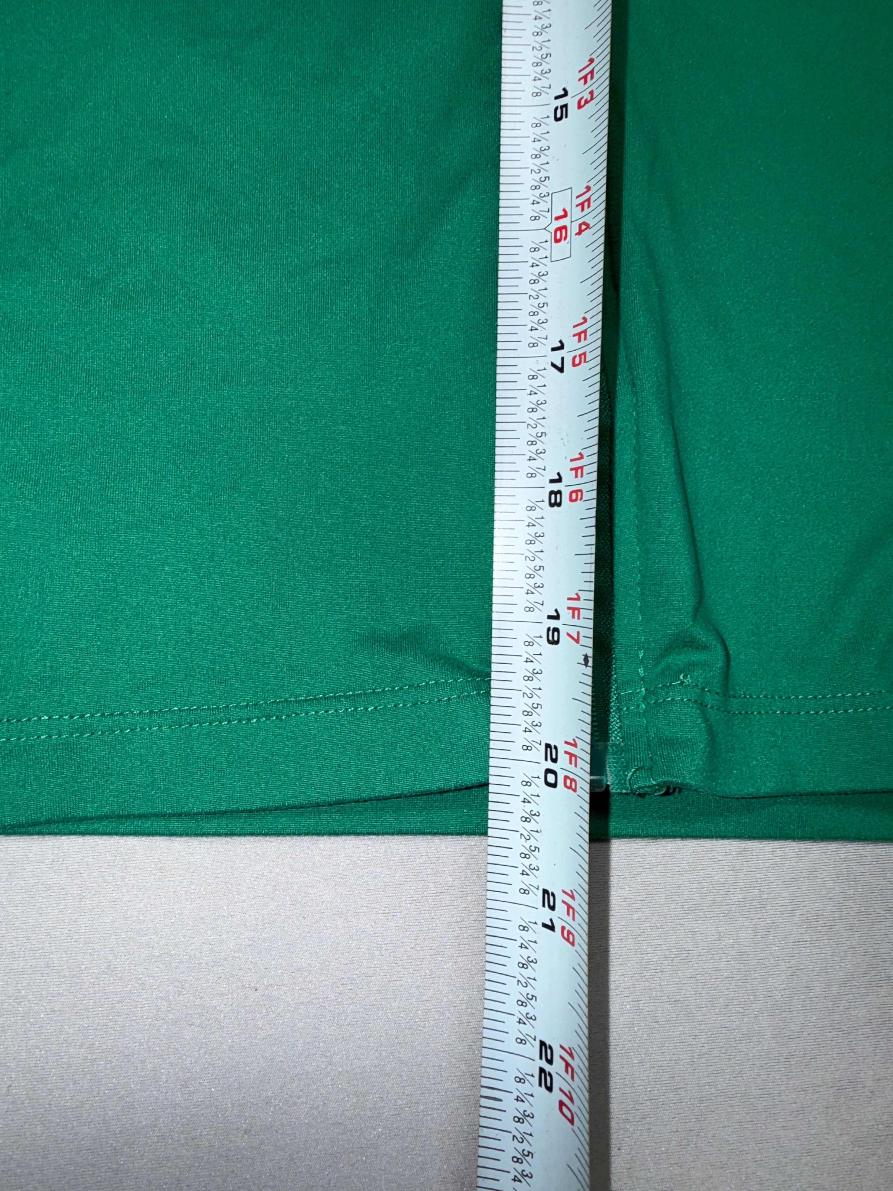 D. Jeans Women's Large Green Short Sleeve Hoodie Zip Up Lightweight Top L