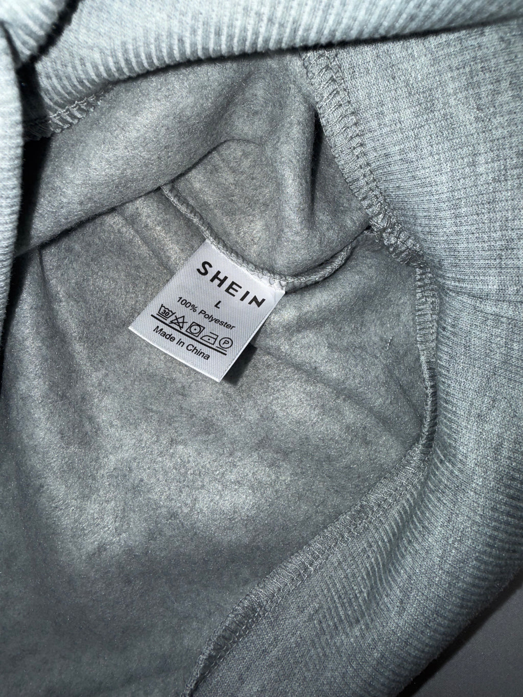 SHIEN Women's Large Gray Sweatshirt Out of Breath Hiking Society Graphic Crewneck L