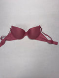 Danskin Intimates Bra 38C Rust Orange T-Shirt Bra Padded Underwire Adjustable Straps Women