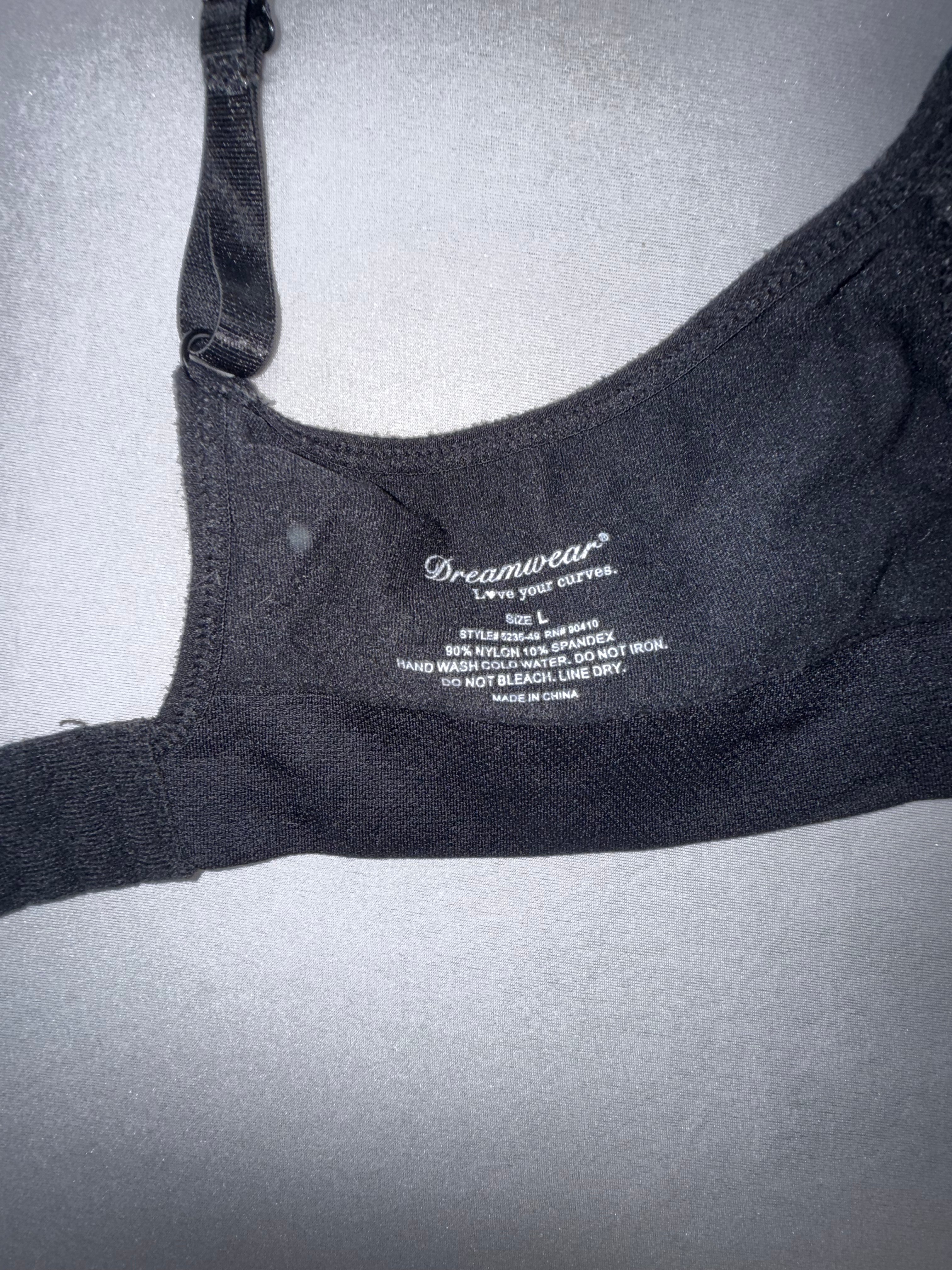 Black Lace Trim Bra Women Everyday T-Shirt Bra Padded Underwire Adjustable Straps