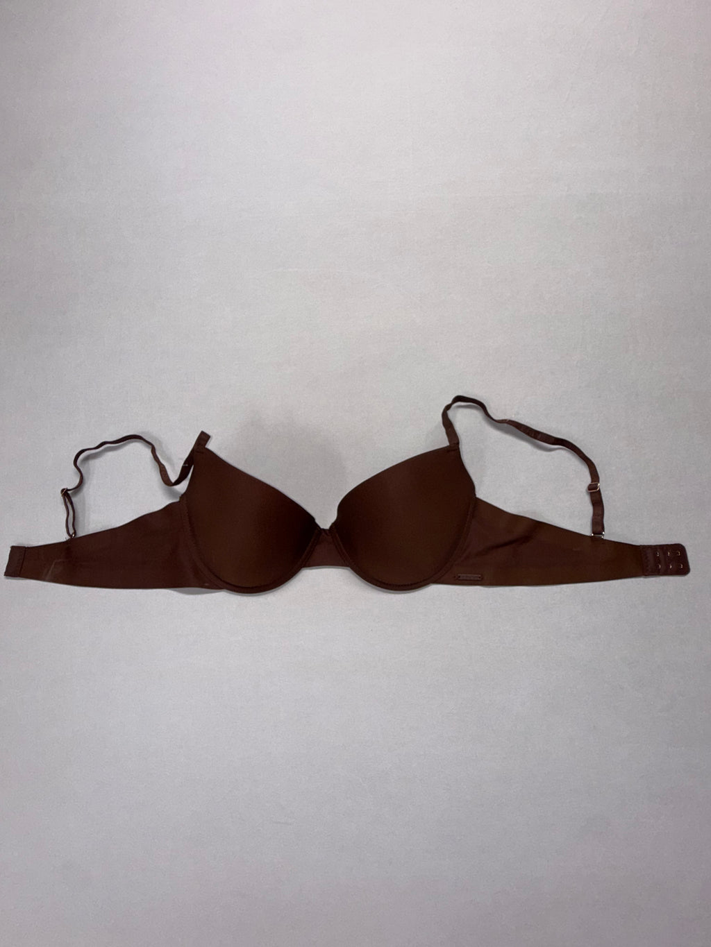 Danskin Intimates 38C Brown Bra Women Padded Underwire Everyday T-Shirt Bra Adjustable