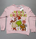 New Grinch Merry Grinchmas Sweatshirt Women's Medium Pink Christmas Graphic Holiday Pullover