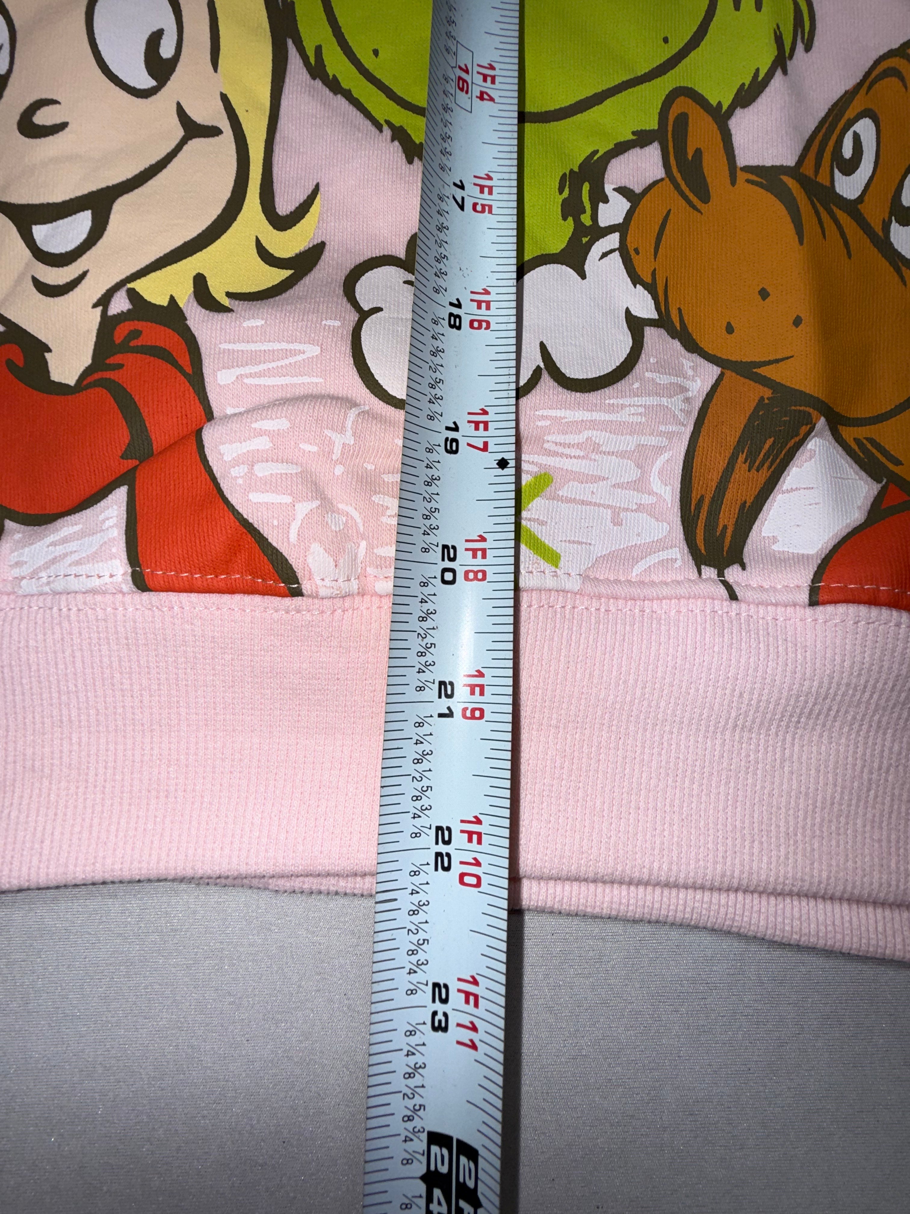 New Grinch Merry Grinchmas Sweatshirt Women's Medium Pink Christmas Graphic Holiday Pullover