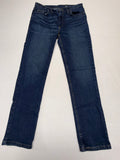 George Slim Fit Jeans Men's 31x30 Dark Wash Straight Leg Denim Pants EUC