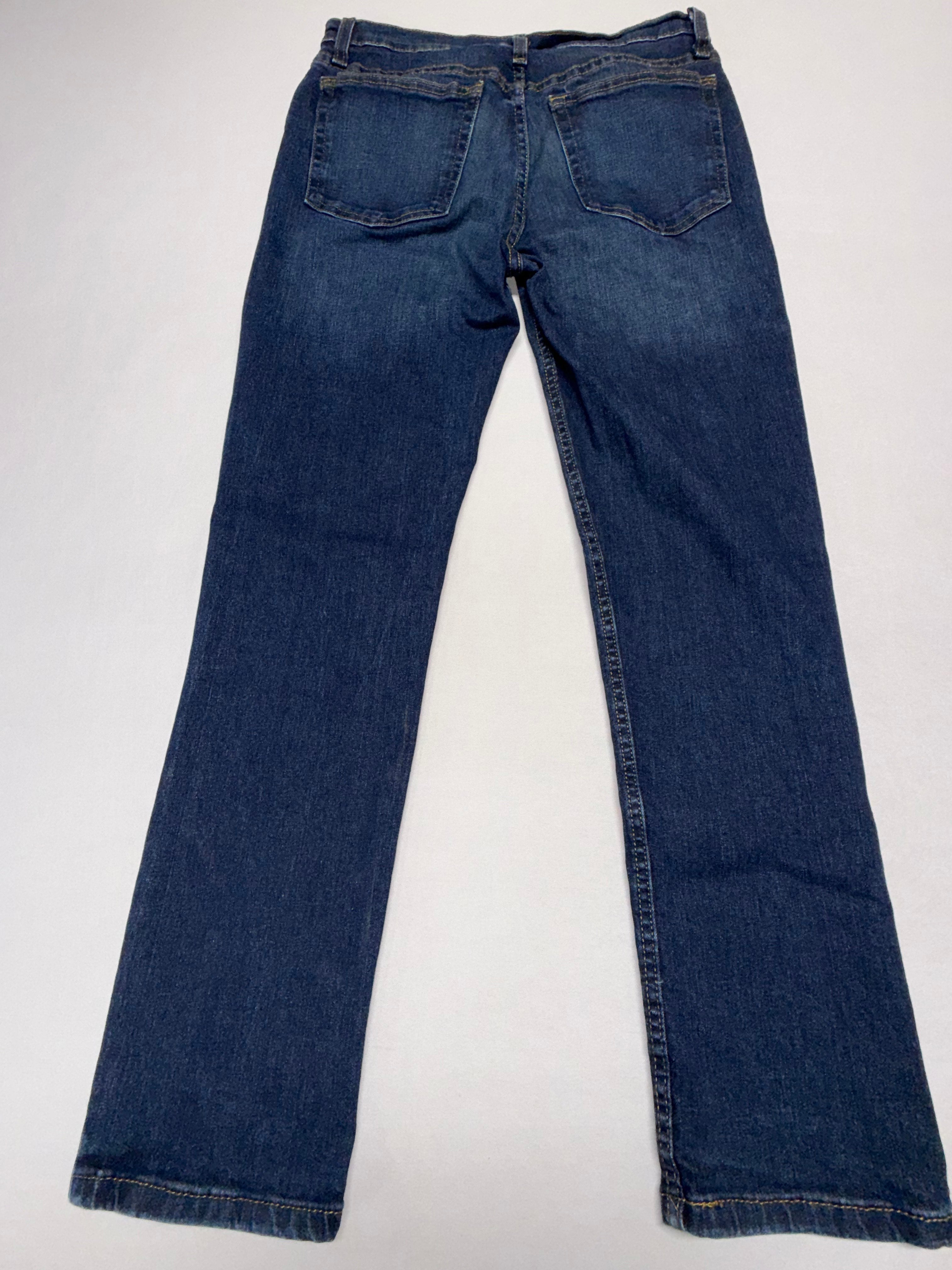 George Slim Fit Jeans Men's 31x30 Dark Wash Straight Leg Denim Pants EUC