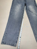 SHEIN Women's Size 30 Blue Denim Jeans Straight Leg High Waist Light Wash Casual Pants