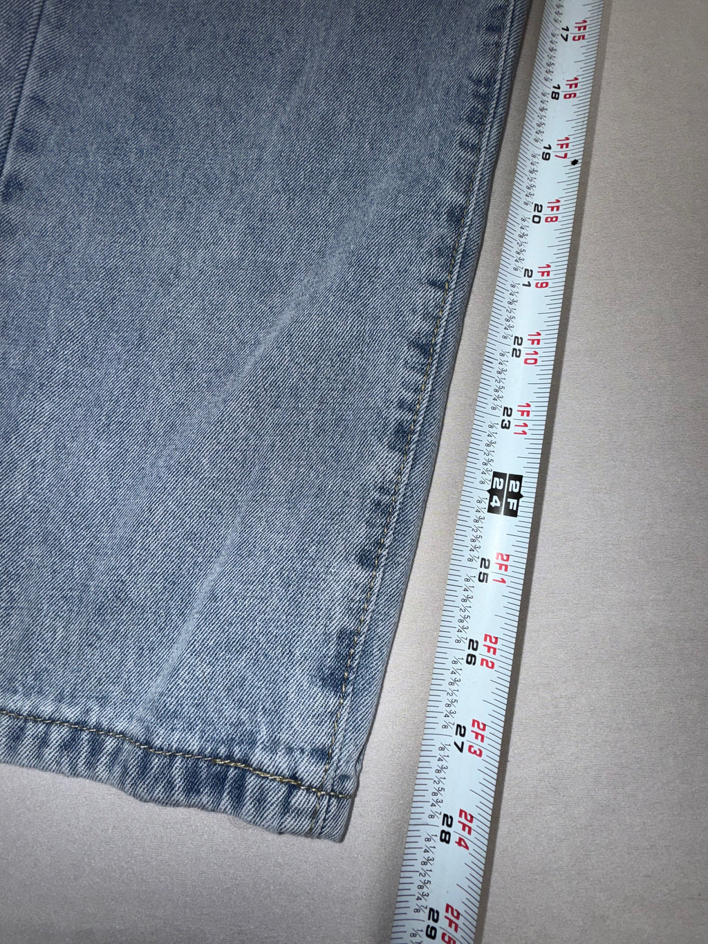 SHEIN Women's Size 30 Blue Denim Jeans Straight Leg High Waist Light Wash Casual Pants