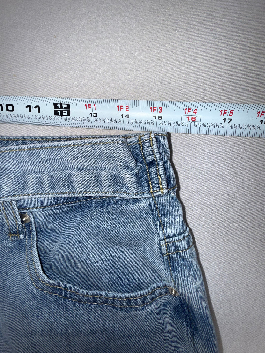 SHEIN Women's Size 30 Blue Denim Jeans Straight Leg High Waist Light Wash Casual Pants