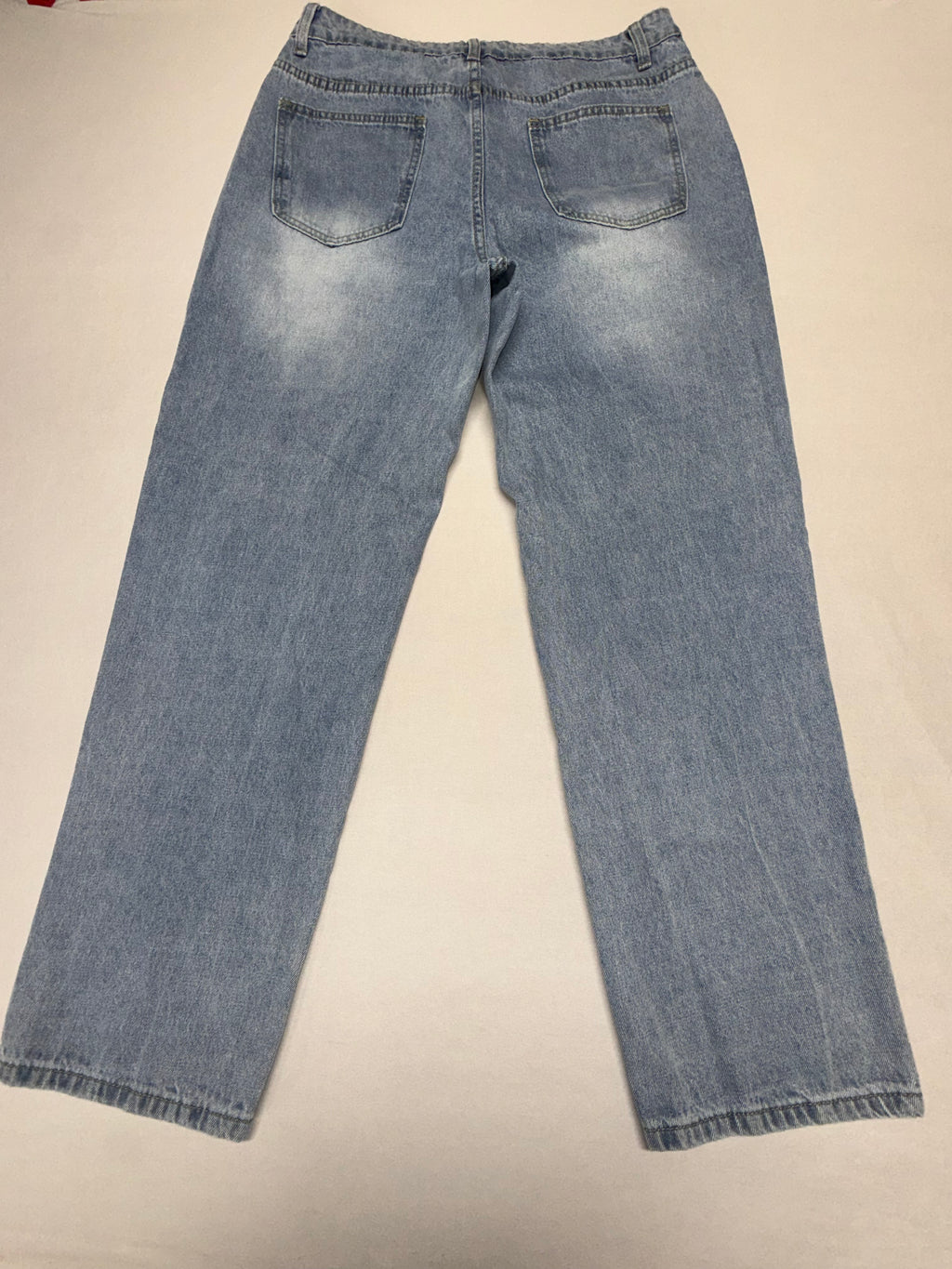 SHEIN Women's Size 30 Blue Denim Jeans Straight Leg High Waist Light Wash Casual Pants